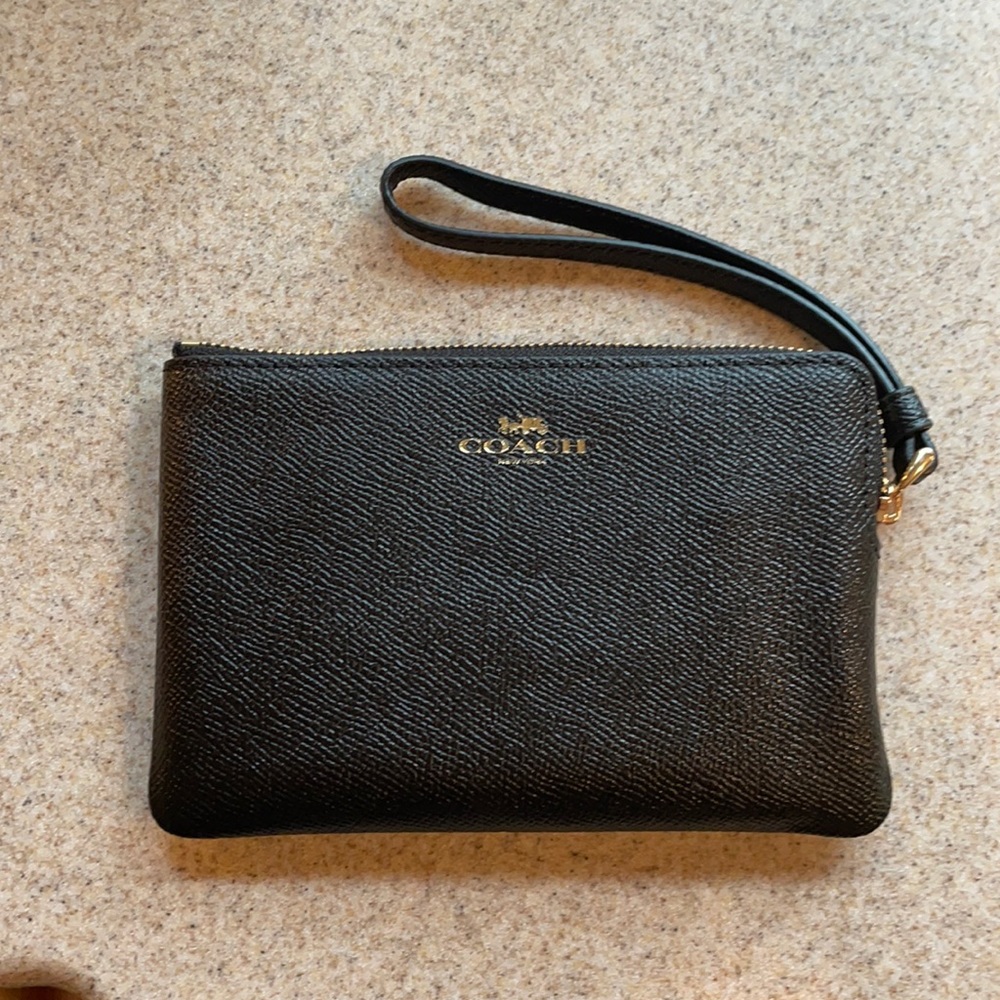 Black Coach Wristlet